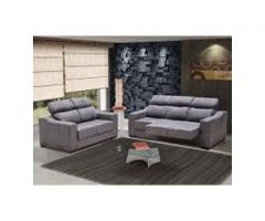  Conjunto estofado Sofá 2 e 3 lugares. Com assentos retrateis e encostos reclináveis. 
